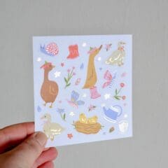 Planche de Stickers - Silly Goose