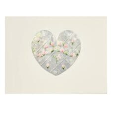 Carte Heart Silver Holographique