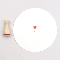 Mini Tampon Ballon Coeur