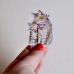 Sticker Pailleté Purrfect Mama