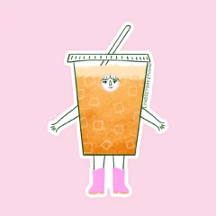 Iced Coffee Girlie Sticker