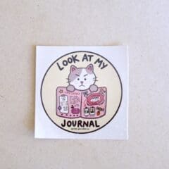 Sticker Look At My Journal !