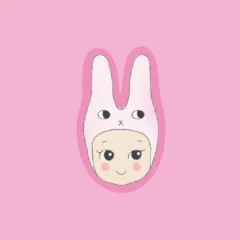 Sticker Baby Lapin