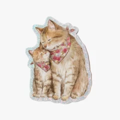 Sticker Pailleté Purrfect Mama