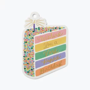 Etiquettes Cadeau - Gâteau d'Anniversaire