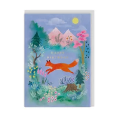 Carte d'Anniversaire - Mountain Fox