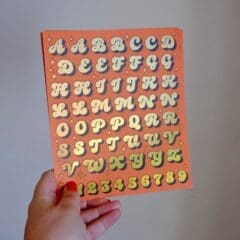 Stickers Golden Alphabet