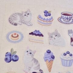 Stickers Chat Effet Broderie - Myrtille