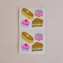 Stickers Pâtisseries Velours