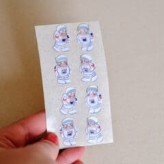 Stickers Cosmonaute Velours