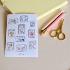 Stickers Timbres Papillonage