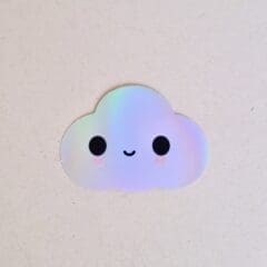 Sticker Nuage Holographique