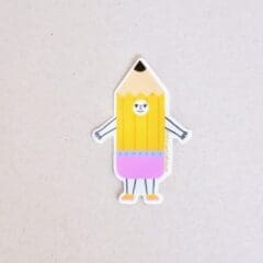 Pencil Friend Sticker