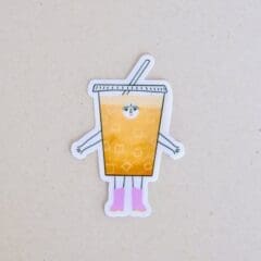 Iced Coffee Girlie Sticker