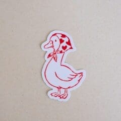 Sticker Oie du Coeur