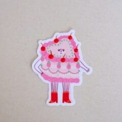 Camilla Pink Cake Sticker