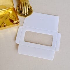 Mini Enveloppe Blanche à Fenêtre