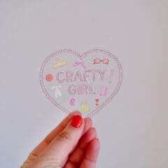 Suncatcher Crafty Girl