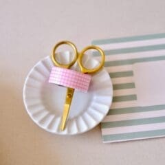 Masking Tape Quadrillé Rose