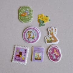Boite de Stickers - Lapin Fleuriste