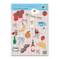 Mini Planche de Stickers - Brunch