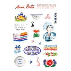 Planche de Stickers Amour Breton - BZH