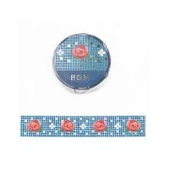 Masking Tape Tile Art Rose