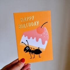 Carte Fourmi d'Anniversaire