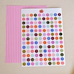 Stickers Nany Craft Shop - Alphabet Boutons
