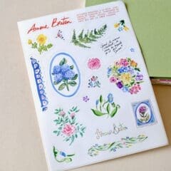 Planche de Stickers Amour Breton - Les Fleurs