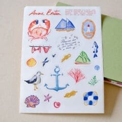 Planche de Stickers Amour Breton - La Mer