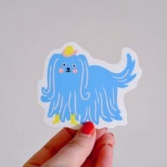 Sticker Chien Cowboy