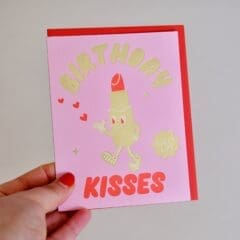 Carte d'Anniversaire Lipstick