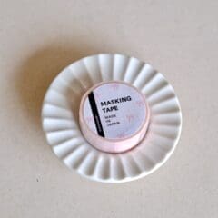 Masking Tape Bow Pink Check