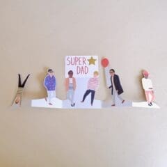 Carte Concertina Super Dad