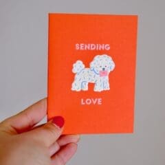 Mini Carte Caniche Love
