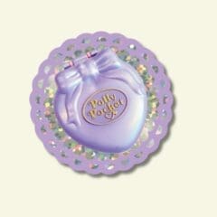 Glitter Sticker Lilas Heart Polly Pocket