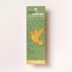 Decoration pour plante en forme de colibri