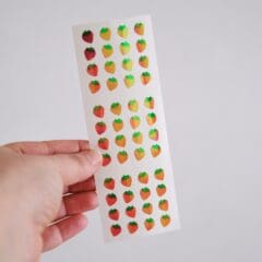Stickers Petites Fraises Holographiques