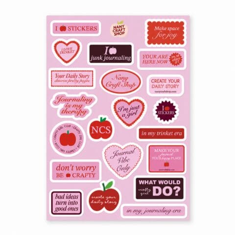 Stickers Nany Craft Shop - I 🖤 Journaling