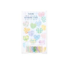 Autocollants Washi Coeur Vichy