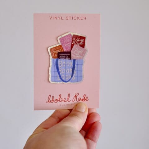 Glitter Sticker Classic Books