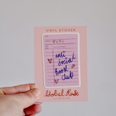 Sticker Anti Social Book Club