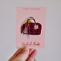 Glitter Sticker Travel Bag