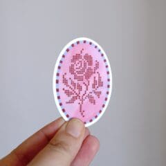 Pack de Frosted Stickers - Point de Croix
