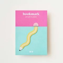 Marque Page - Crayon Papier Jaune