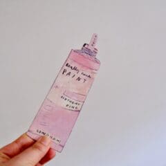 Carte Tube de Peinture Anniversaire