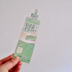Carte Tube de Peinture Dad