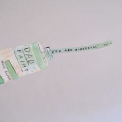 Carte Tube de Peinture Dad