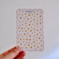 Planche de Stickers Etoiles